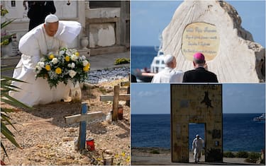 papa leone lampedusa