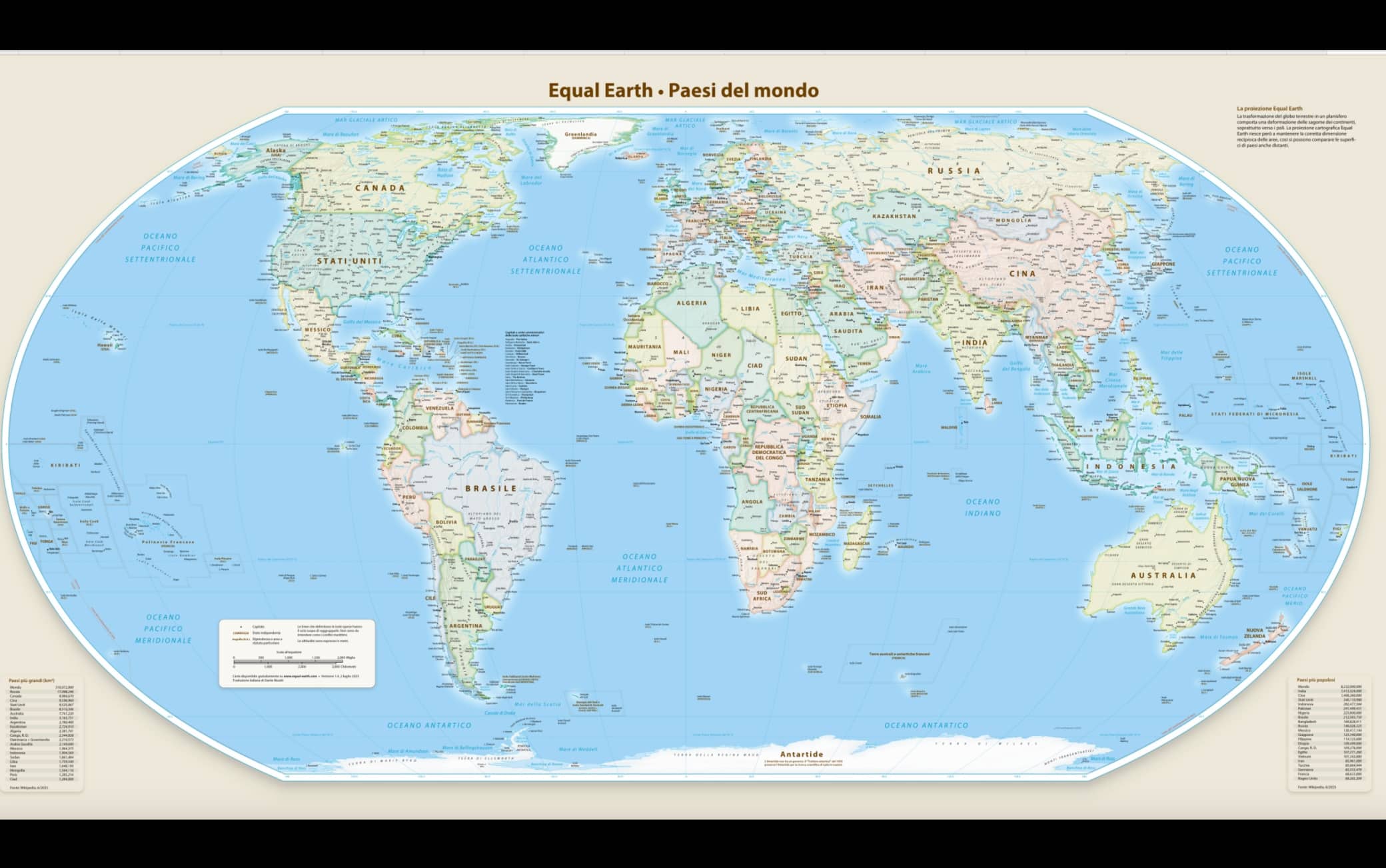 Mappa Equal Earth