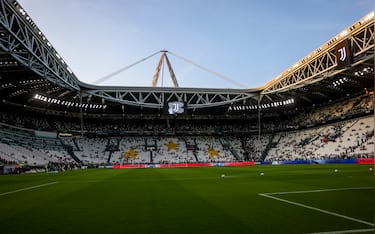 TURIN, ITALY - SEPTEMBER 06: General view of the inside of Allianz Stadium ahead of the Serie A match between Juventus and AC Milan at Allianz Stadium on September 06, 2026 in Turin, Italy. (Photo by Sara Cavallini/Getty Images)