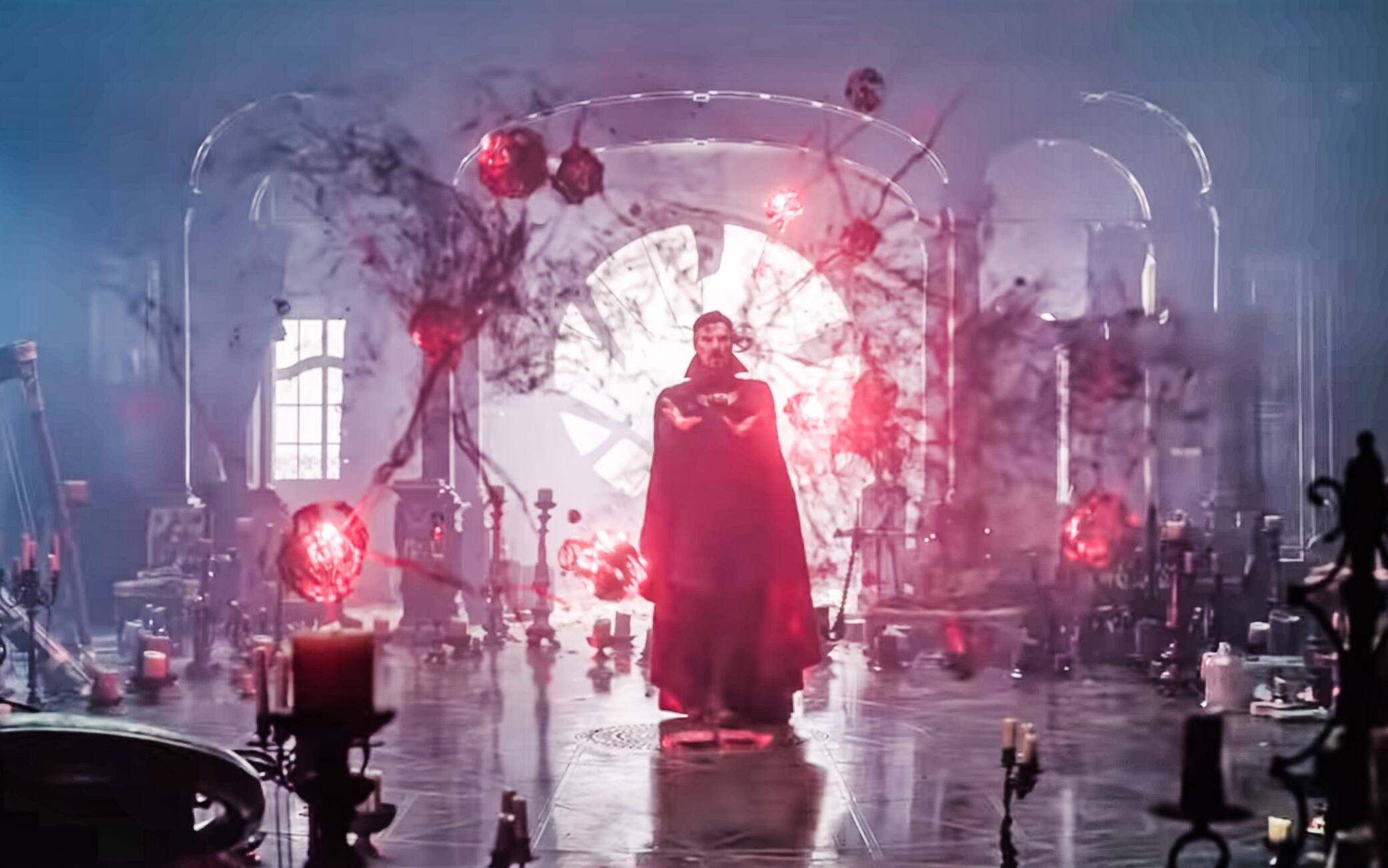 USA. Benedict Cumberbatch in the (C)Walt Disney Studios new film : Doctor Strange in the Multiverse of Madness (2022). 
Plot: Dr. Stephen Strange casts a forbidden spell that opens the door to the multiverse, including an alternate version of himself, whose threat to humanity is too great for the combined forces of Strange, Wong, and Wanda Maximoff .
Ref: LMK110-J8070-260422
Supplied by LMKMEDIA. Editorial Only.
Landmark Media is not the copyright owner of these Film or TV stills but provides a service only for recognised Media outlets. pictures@lmkmedia.com