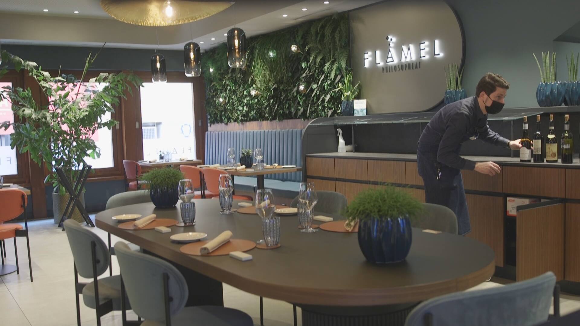 L'hotel LuganoDante; i ristoranti degli hotel sono aperti per i clienti