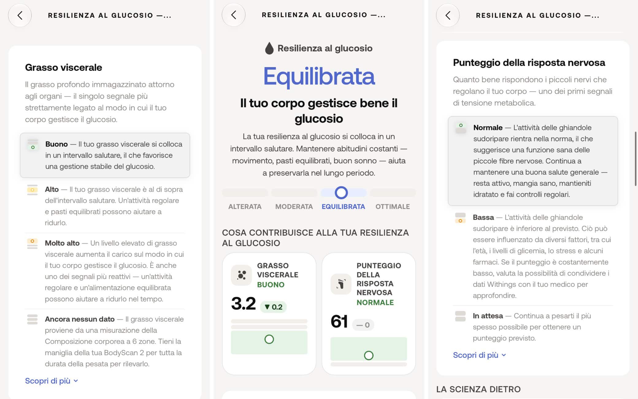 La funzione Glucose Resilience