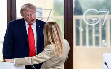 Giorgia Meloni e Donald Trump