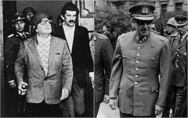 Salvador Allende e Augusto Pinochet