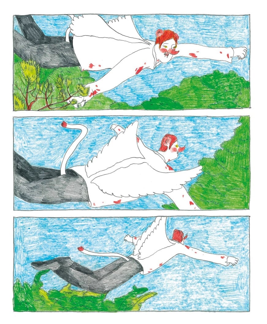 Una delle tavole di Zuzu presenti nel suo "Giorni felici" 