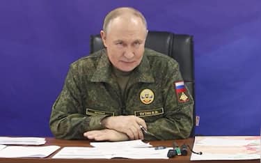 epa12483281 A handout photo made from video released by the Russian Presidential Press Office on 26 October 2025 shows, Russian President Vladimir Putin during his visit to one of the command posts of the Joint Group of Forces, at an undisclosed location.  EPA/RUSSIAN PRESIDENTIAL PRESS OFFICE / HANDOUT MANDATORY CREDIT
HANDOUT EDITORIAL USE ONLY/NO SALES