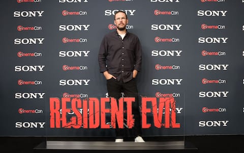 LAS VEGAS, NEVADA - APRIL 13: Zach Cregger at a Photo Call for RESIDENT EVIL at CinemaCon 2026 for Sony Pictures at The Colosseum at Caesars Palace on April 13, 2026 in Las Vegas, Nevada.  (Photo by Eric Charbonneau/Sony Pictures via Getty Images)