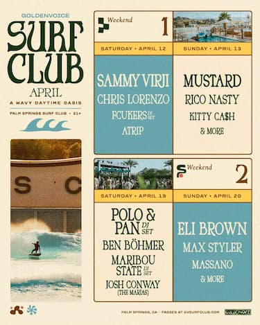 GV Surf Club lineup