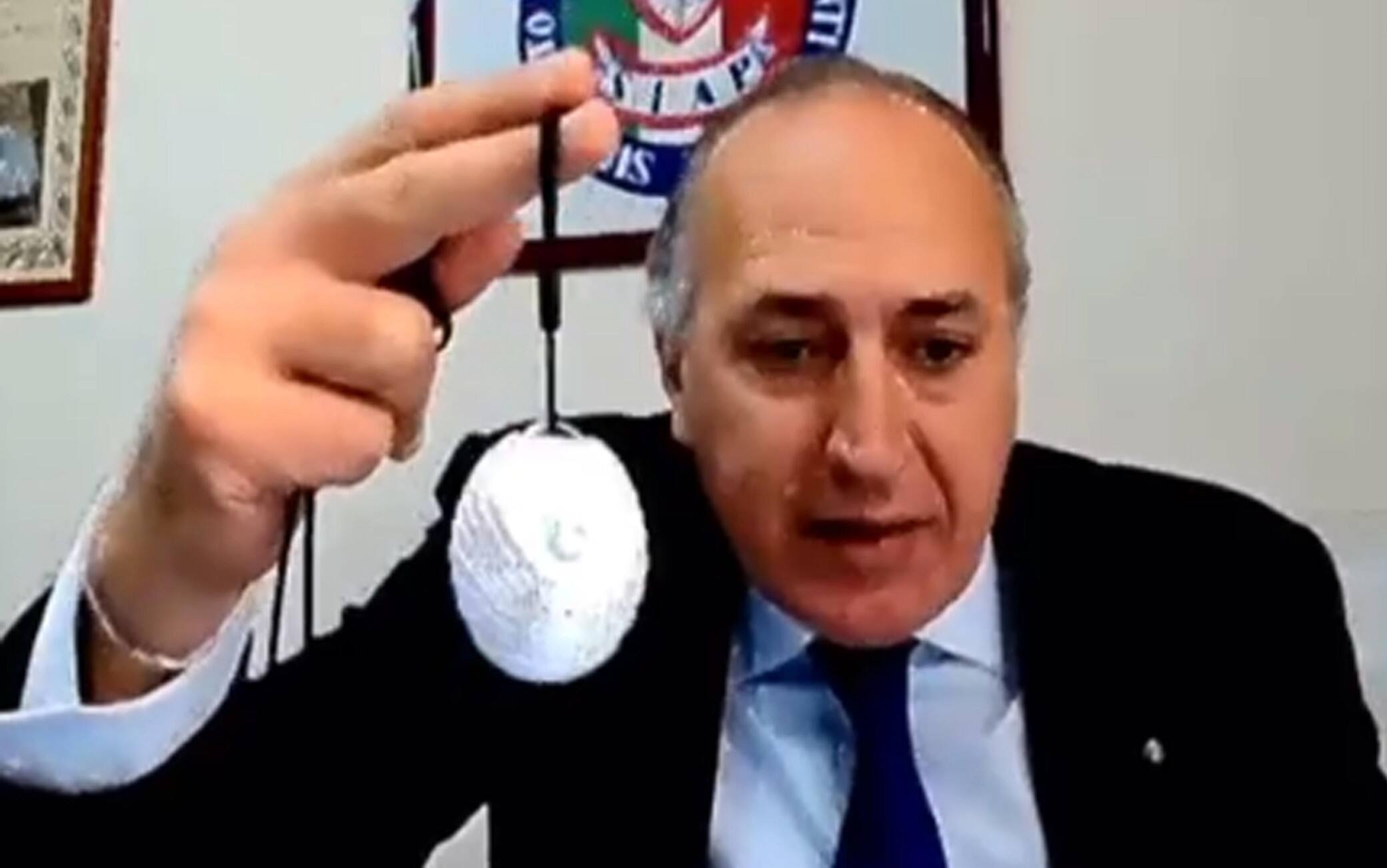 Giuseppe Tiani, ciondolo Covid