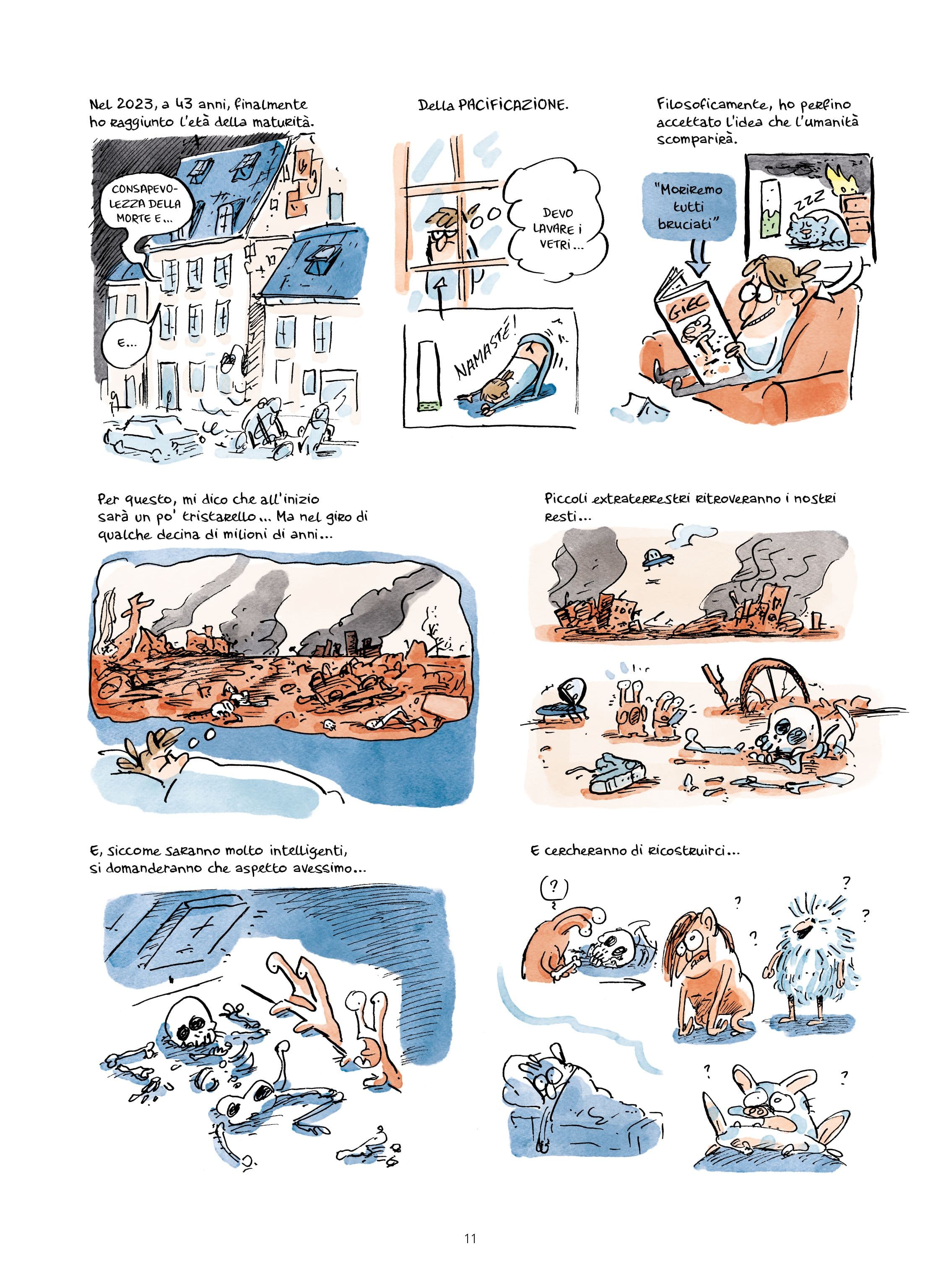 Una tavola tratta da "I nostri mondi perduti" di Marion Montaigne (BAO Publishing)