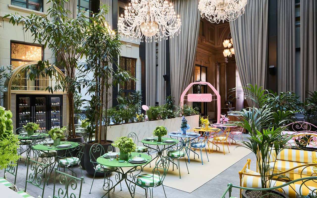 Café Swarovski: il takeover estivo di Giardino Cordusio