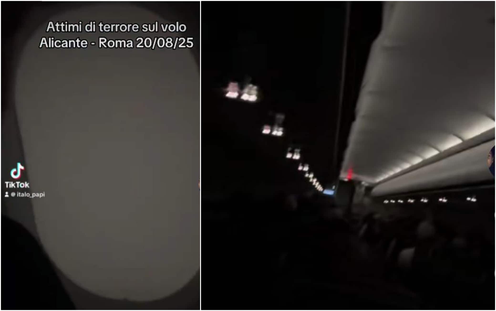 Le immagini riprese dall'utente a bordo del volo WizzAir