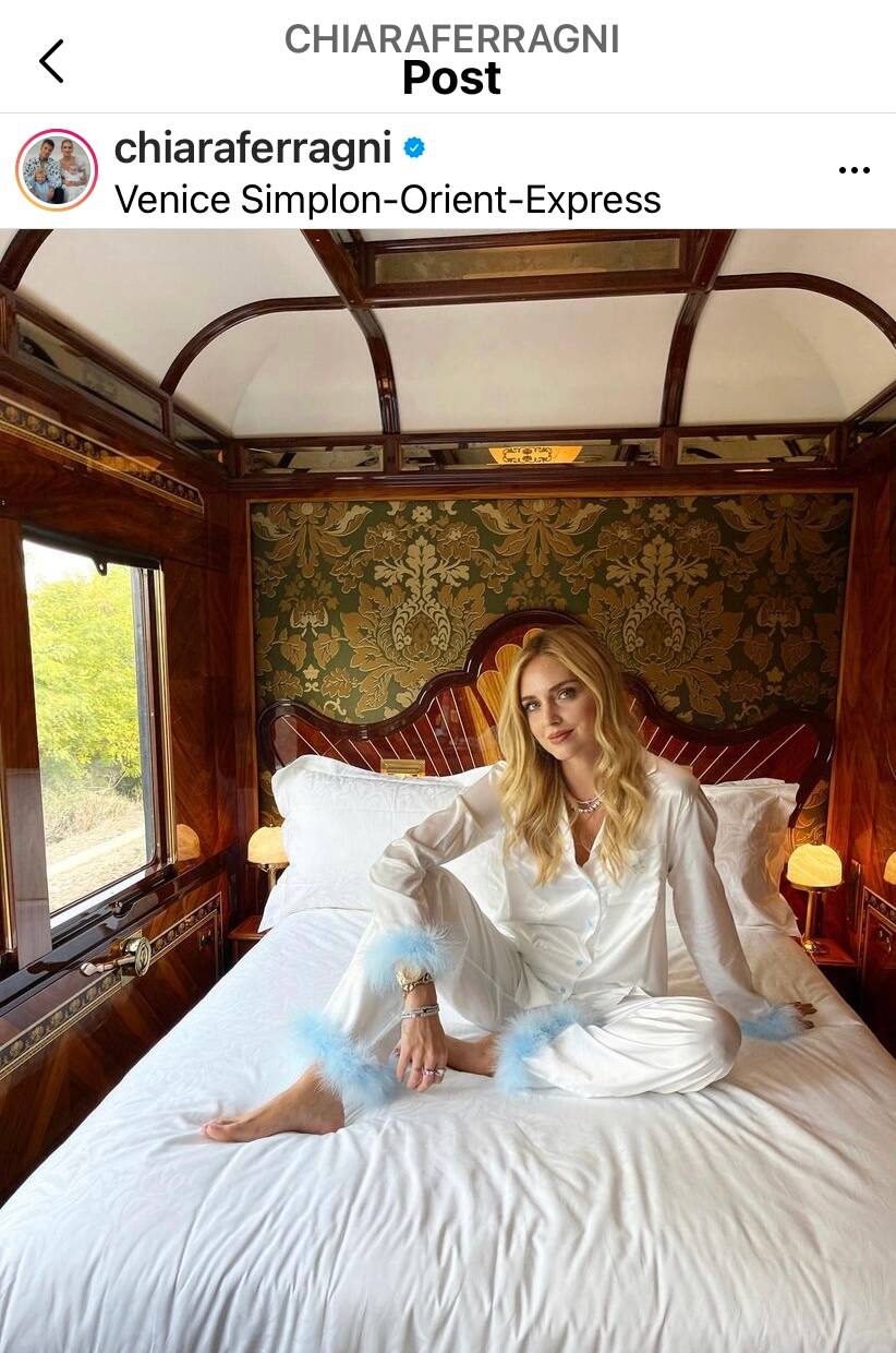 Dal profilo Instagram di Chiara Ferragni