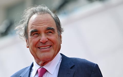 US filmmaker Oliver Stone arrives for the premiere of 'Nuclear' during the 79th Venice Film Festival in Venice, Italy, 09 September 2022. The movie is presented out of competition at the festival running from 31 August to 10 September 2022.  ANSA/ETTORE FERRARI 