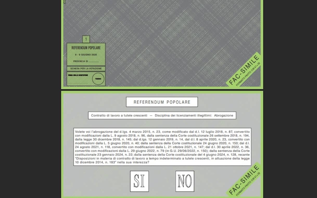 cosa si vota 8 9 giugno