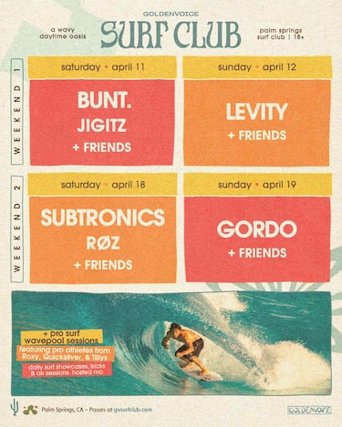 Golden Voice Surf Club Lineup