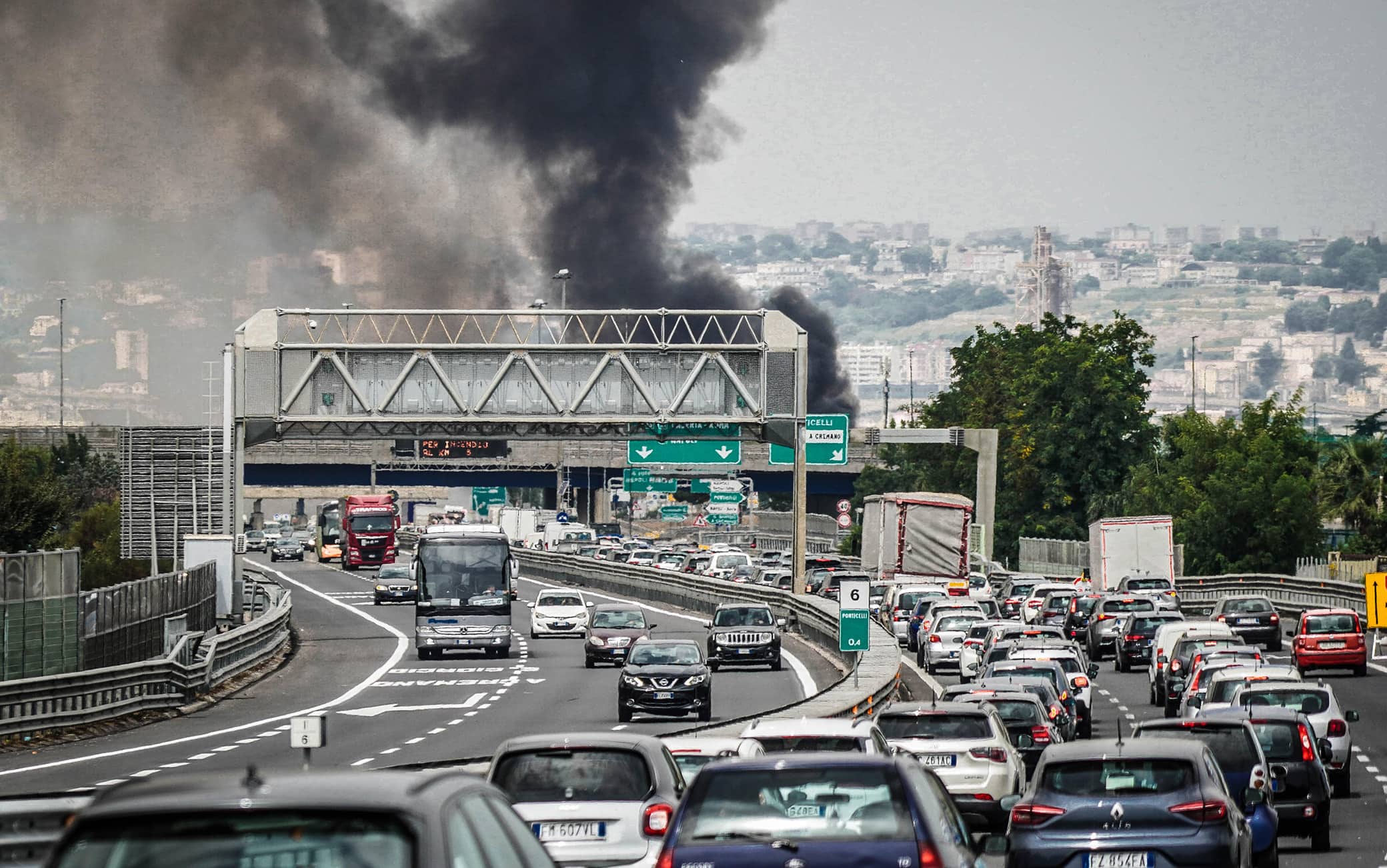 L'incendio