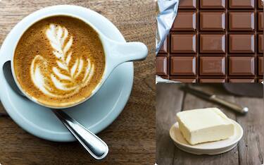 Aumentano i prezzi di caffè, burro e cioccolato