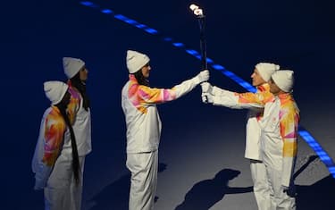 La fiamma olimpica a San Siro