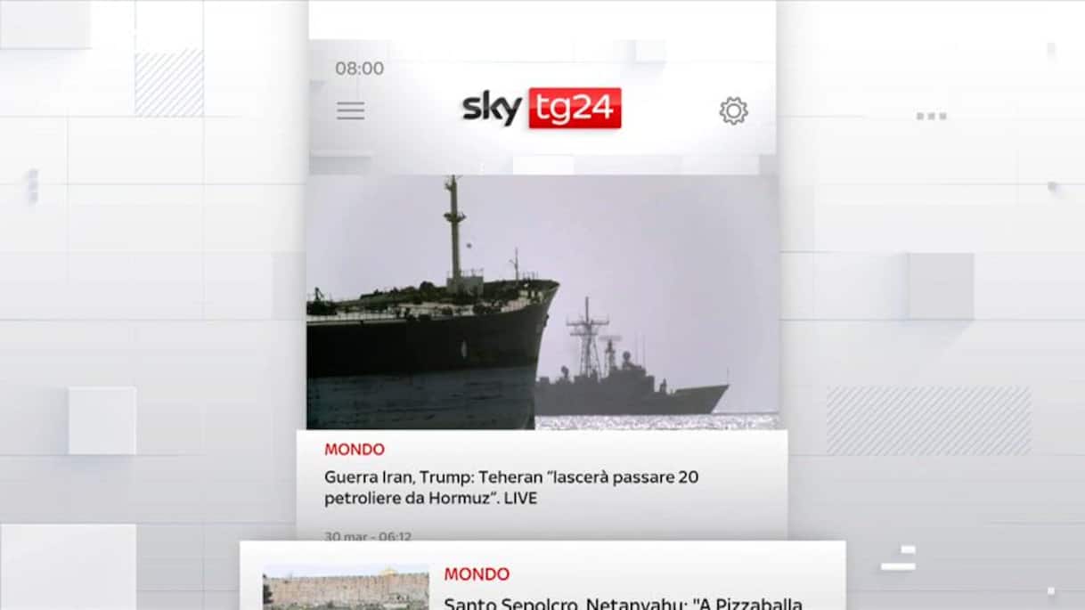 I titoli di Sky TG24 del 30 marzo, edizione delle 8
