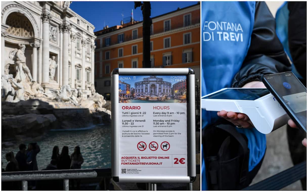 Roma, Fontana di Trevi a pagamento da oggi: oltre 3mila biglietti nelle ...