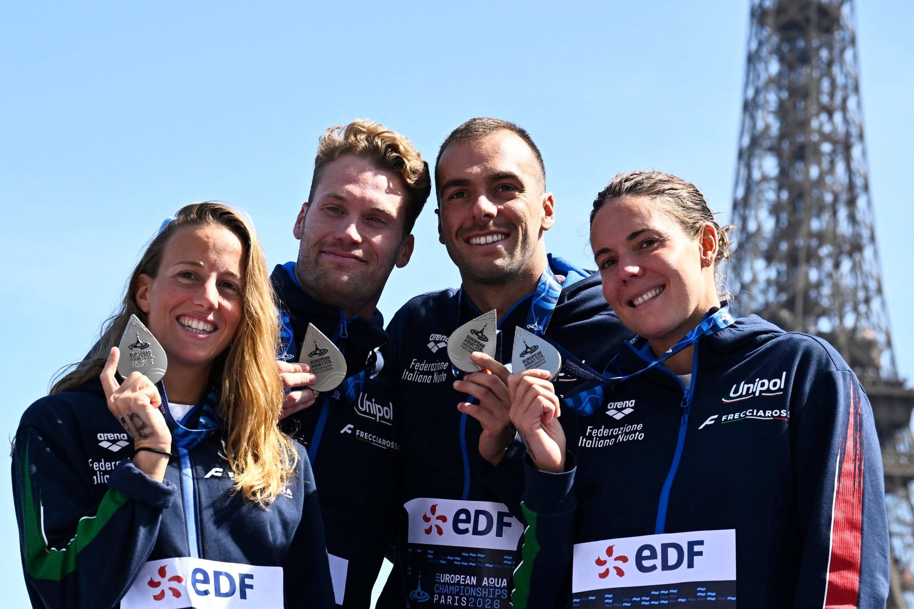 Barbara Pozzobon, Ginevra Taddeucci, Marcello Guidi e Gregorio Paltrinieri 