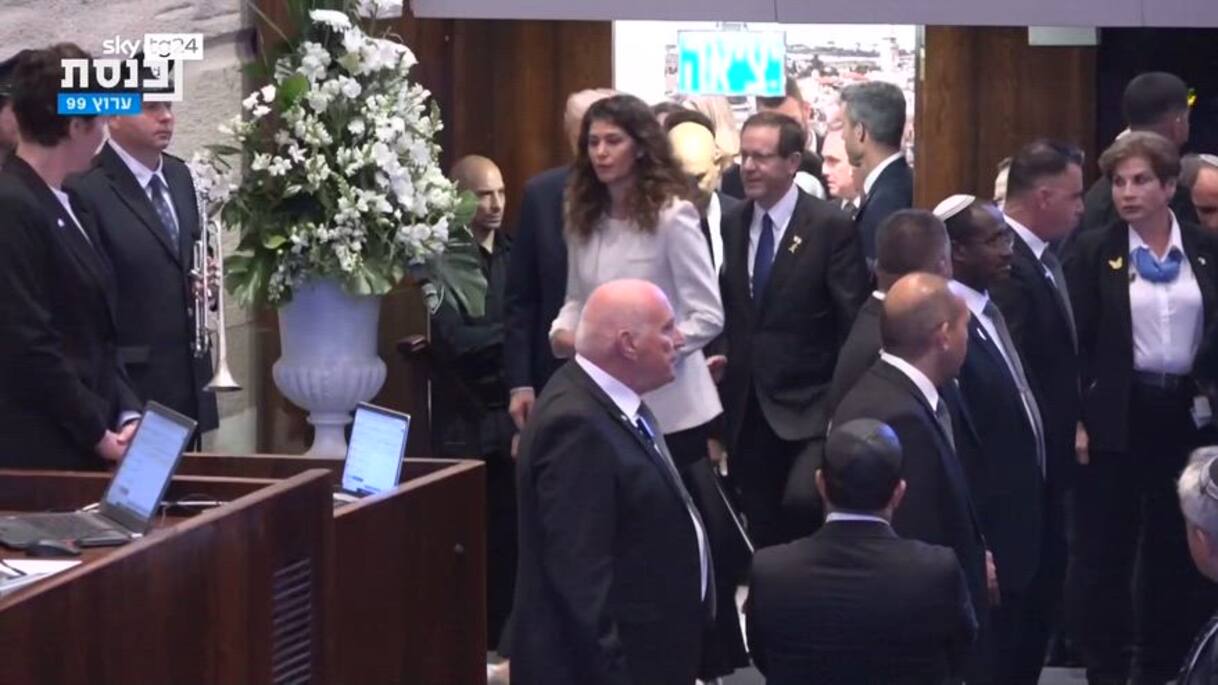 Gerusalemme, Trump arriva alla Knesset | Video Sky TG24