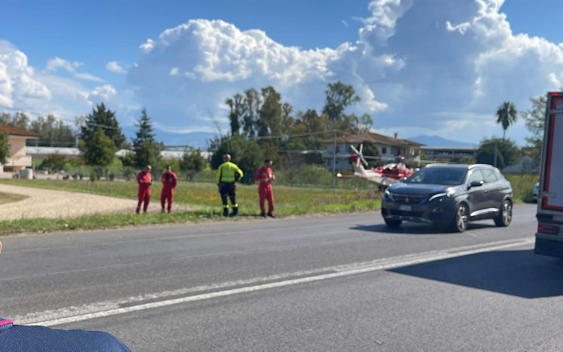 Velivolo 70° Stormo Latina precipitato nel parco nazionale del Circeo, nel comune di Sabaudia, lancio appena inviato