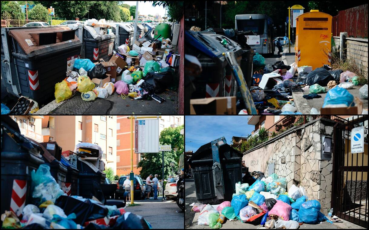 Roma, caos rifiuti nelle strade. In vigore nuove regole, preoccupa ...