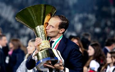 Allegri festeggia lo scudetto nel 2019