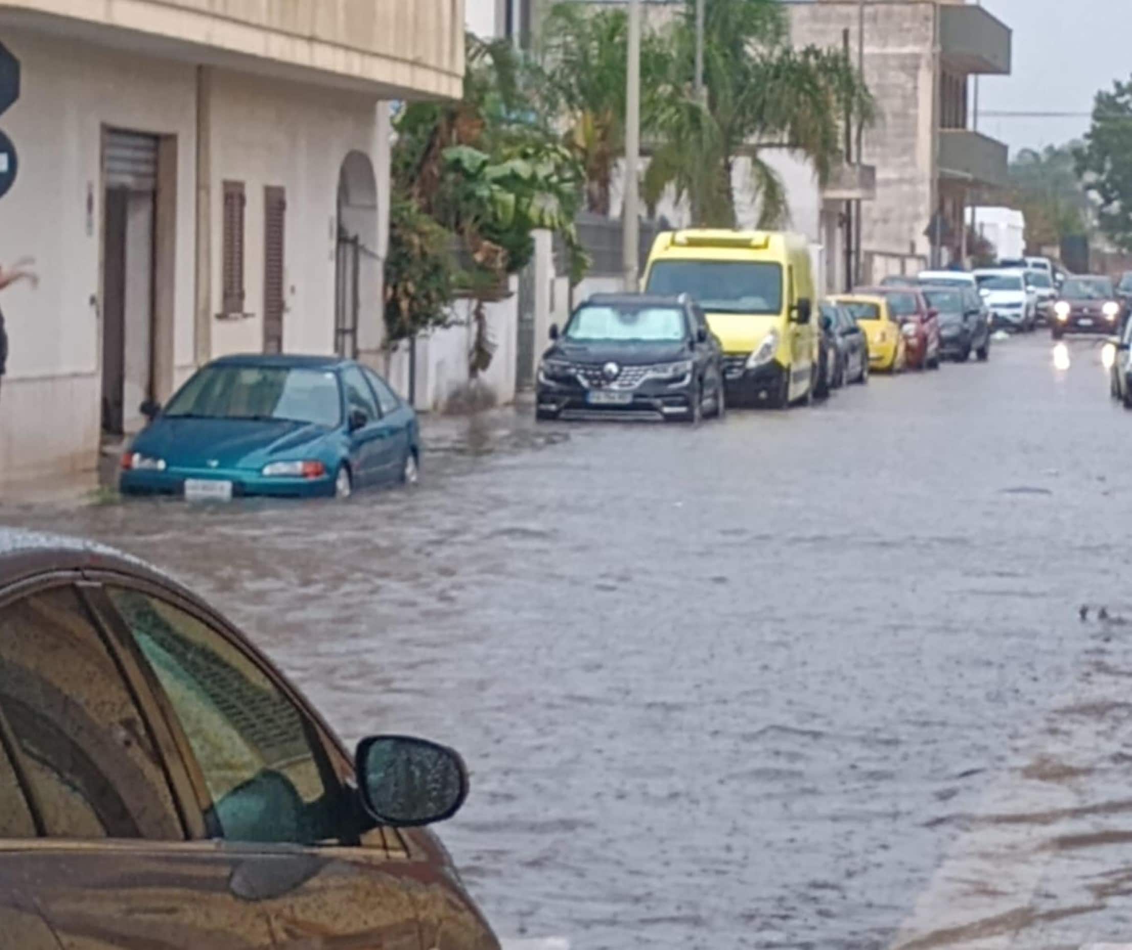 Strade allagate e Porto Cesareo