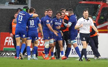 Editorial Use Only. No Book Use.
Mandatory Credit: Photo by Chris Fairweather/Huw Evans/Shutterstock (15140721cu)
Ange Capuozzo of Italy celebrates scoring a try
Italy v Wales - 2025 Guinness 6 Nations - 08 Feb 2025