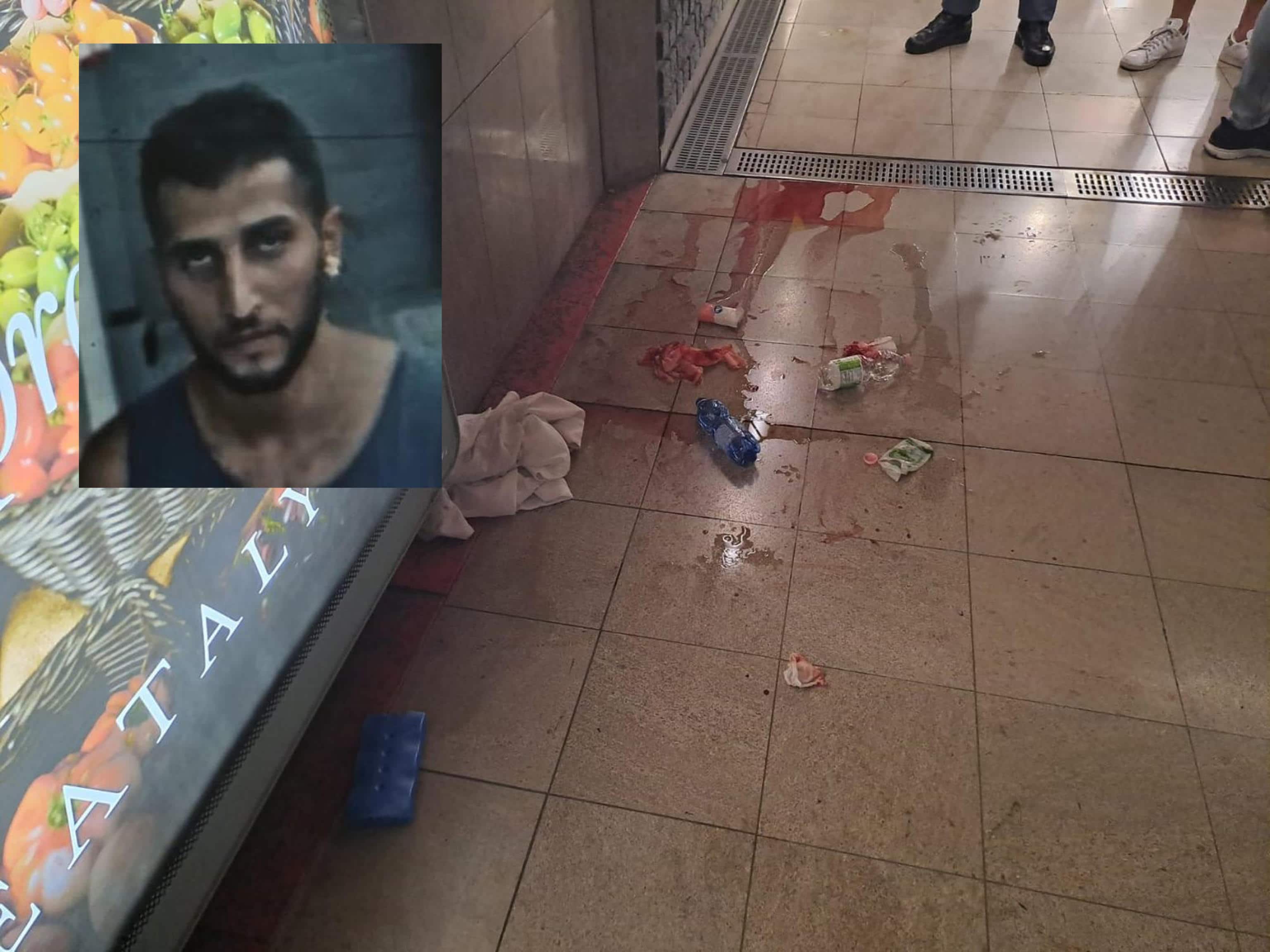 (COMBO) Saidi Mohammed il 27enne algerino arrestato a Milano per aver sfregiato una ragazza alla fermata della metro Duomo di Milano il 9 luglio 2026. ANSA + NO SALES - EDITORIAL USE ONLY + NPK