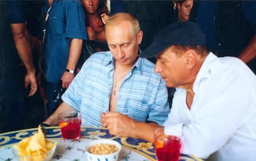 Vladimir Putin e Berlusconi a Villa Certosa, 2003