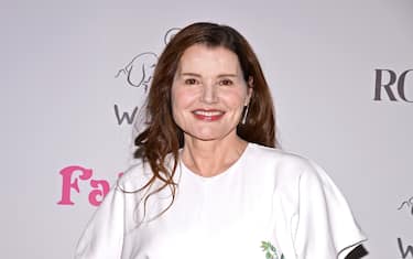 LOS ANGELES, CALIFORNIA - OCTOBER 04: Actor Geena Davis attends the Los Angeles premiere of "Fairyland" at Landmark Theatres Sunset on October 04, 2025 in Los Angeles, California. (Photo by Michael Tullberg/Getty Images)