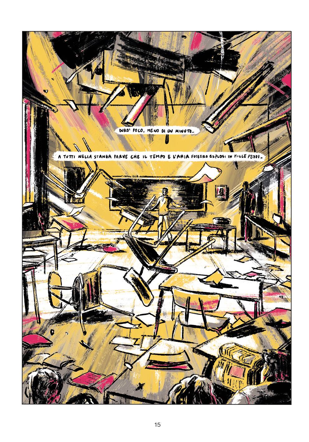 Una tavola di Polifonia di Johnny Mox e Chiara Fazi (Coconino Press)