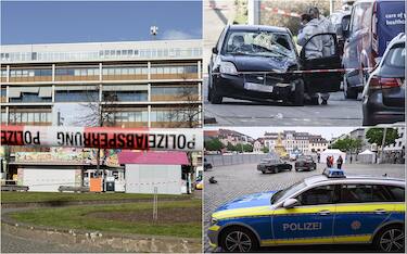 Auto su folla a Mannheim