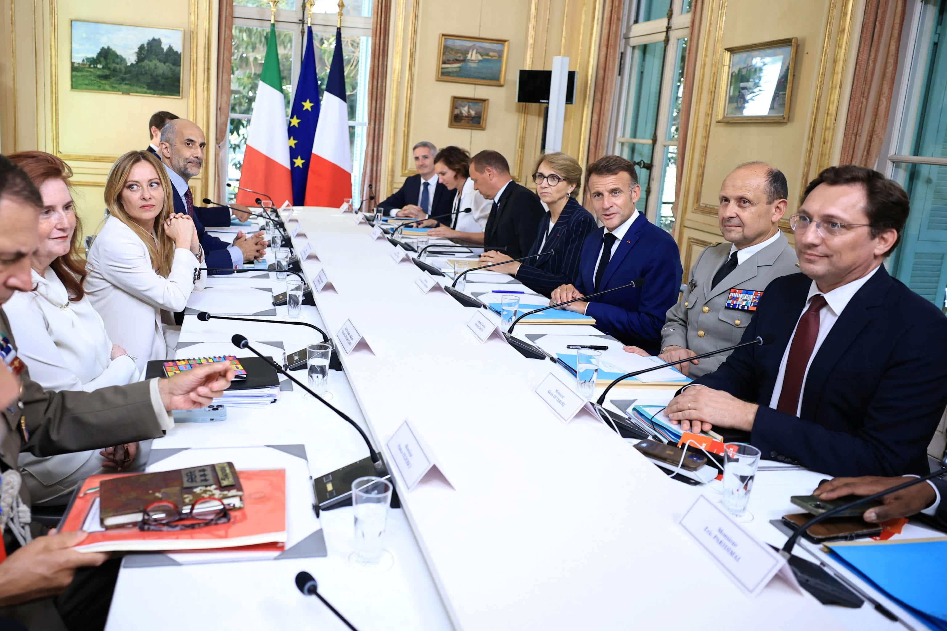 Macron e Meloni