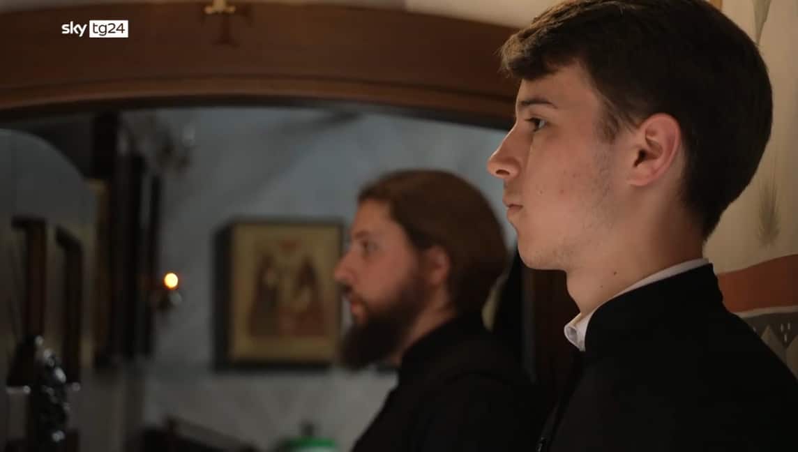 Gli studenti della chiesa ortodossa