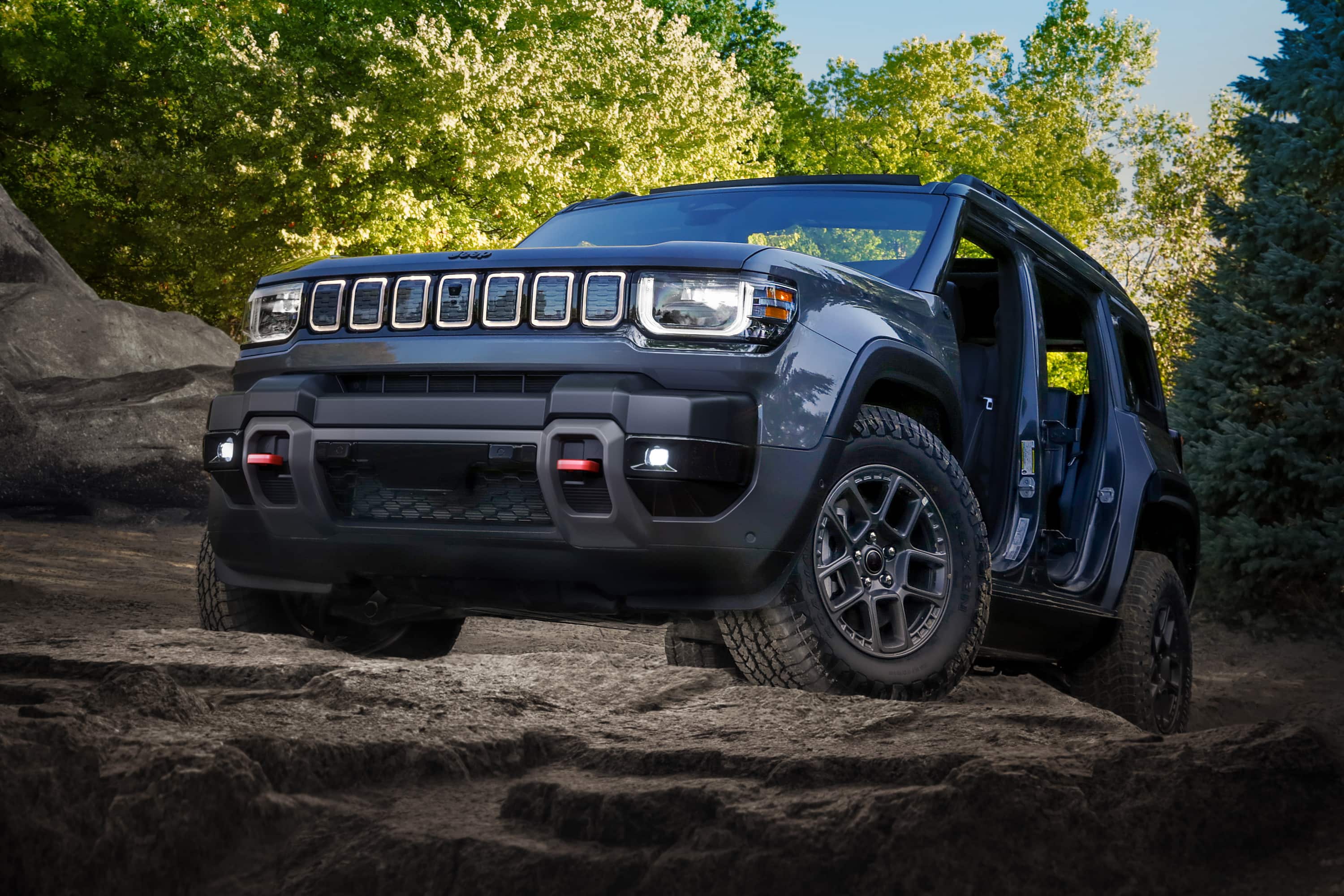 The all-new, all-electric, Trail Rated 2026 Jeep® Recon.