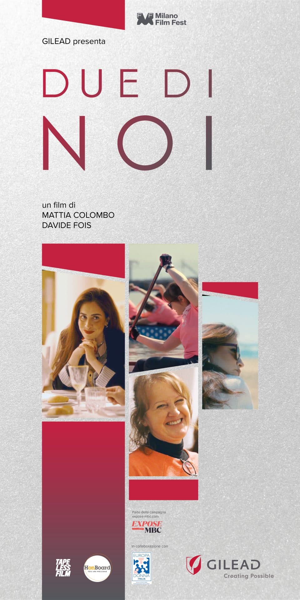 La locandina del cortometraggio "Due di noi".