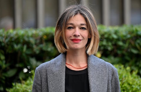 L'attrice Ana Caterina Morariu durante la presentazione della serie televisiva Rai ''La lunga notte'', Roma, 23 gennaio 2024.   ANSA/ETTORE FERRARI