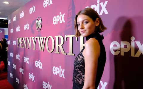 LOS ANGELES, CALIFORNIA - JULY 24:  Emma Corrin attends the premiere of Epix's "Pennyworth" at Harmony Gold on July 24, 2019 in Los Angeles, California. (Photo by Alberto E. Rodriguez/Getty Images)