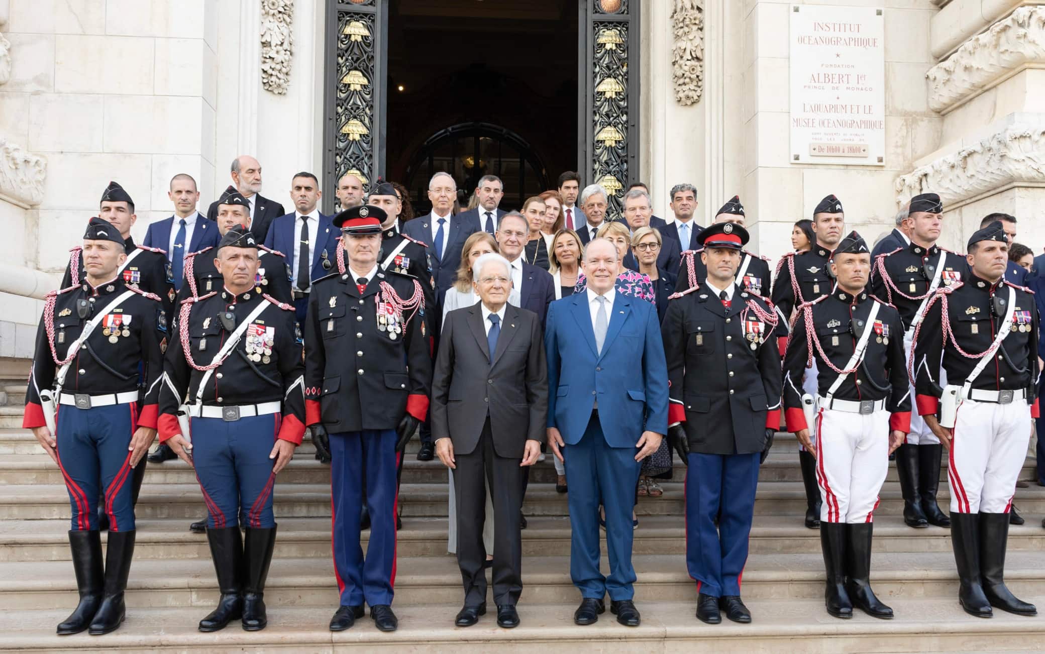Il Presidente della Repubblica Sergio Mattarella con S.A.S. il Principe, Alberto II di Monaco 
(foto di Francesco Ammendola - Ufficio per la Stampa e la Comunicazione della Presidenza della Repubblica)
