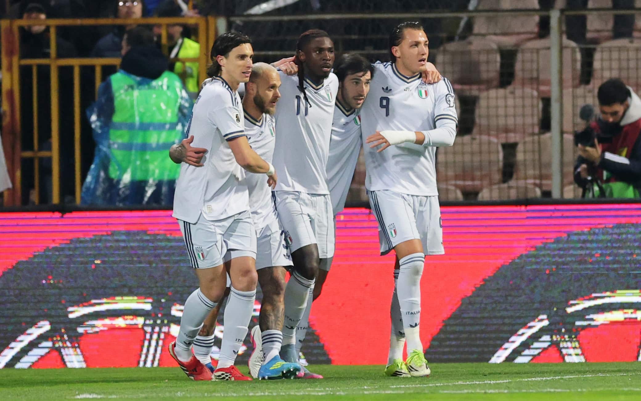 Il gol di Kean contro la Bosnia