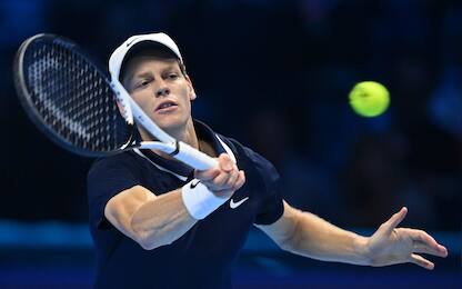 Jannik sinner of Italy plays the match against  Taylor Fritz of USA during the final match men's single of Nitto Atp Finals in Turin, Italy, 17 November 2024 .
The ATP men's double world number 1 is preparing for the ATP Finals that will run from 10-17 November in Turin ANSA/ALESSANDRO DI MARCO