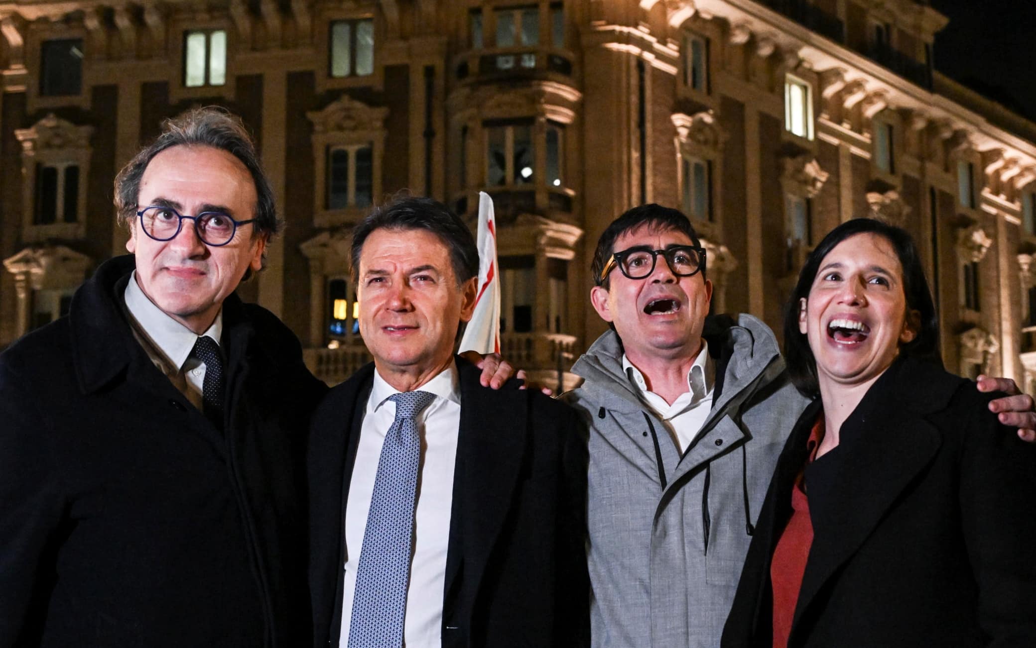 I festeggiamenti per il No