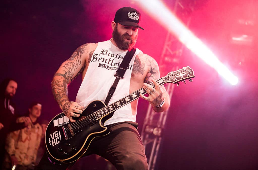 CASTLE DONINGTON, UNITED KINGDOM - JUNE 13: Guitarist Andy Williams of American hard rock group Every Time I Die performing live on the Maverick Stage at Download Festival, on June 13, 2015. (Photo by Adam Gasson/Total Guitar Magazine/Future via Getty Images) 