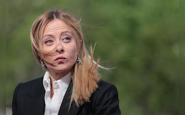Italy's Prime Minister Giorgia Meloni arrives to attend the 8th European Political Community (EPC) summit in Yerevan on May 4, 2026. (Photo by Ludovic MARIN / AFP via Getty Images)