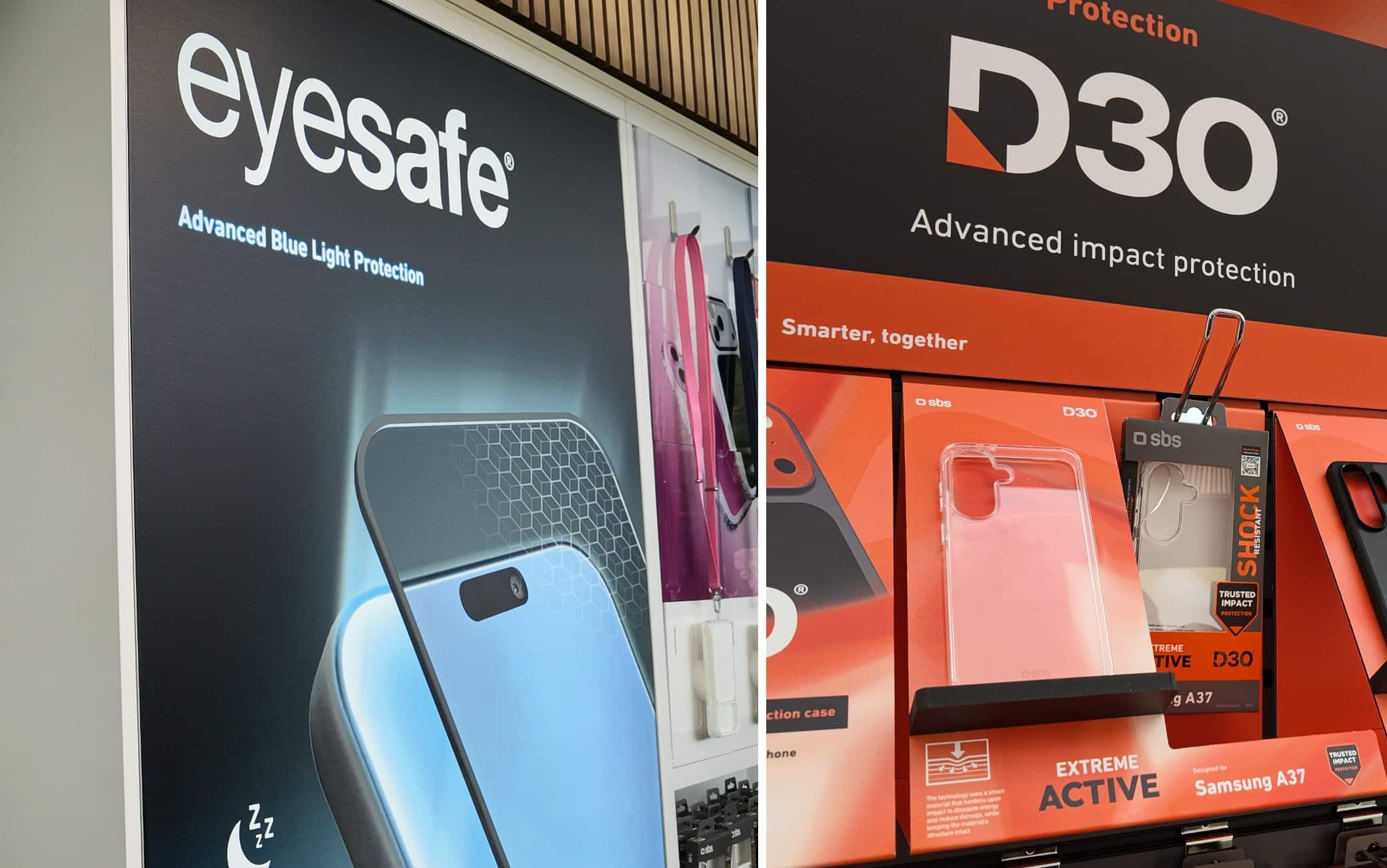 Le protezioni Eyesafe e D30